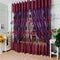 Flower Printing Curtain Yarn Tulle Window Curtain Panel for Bedroom (Purple
