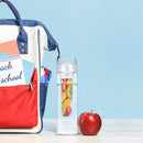 700ml Leakproof Water Bottle Plastic Soak Fruit Outdoor Drinkware (White) Newly