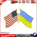 1 Pcs Ukraine US Brooch Country Flag Badge Clothes Cufflinks Love Peace(B) Newly