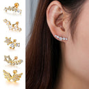 Rock Girls CZ Ear Piercing Stud Earrings Body Jewelry Cartilage Helix Tragus
