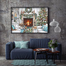 Full Embroidery Christmas 3-Beach 11CT Printed Cross Stitch Cotton DIY Kits