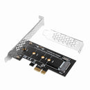 Broadroot PCI-E 3.0 x 4 to M.2 NGFF Adapter for M Key Slot Converter and Low-Pro