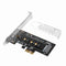 Broadroot PCI-E 3.0 x 4 to M.2 NGFF Adapter for M Key Slot Converter and Low-Pro