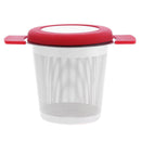 Stainless Steel Tea Strainers Infuser Steeping Loose Leaf Tea Filter(Red) Newly
