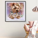 5D DIY Full Round Drill Diamond Painting Dog Mosaic Rhinestone Drawing Kit