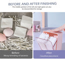 Cotton Swabs Qtips Storage Organizer 2 Grids Separate Holder Box (Pink) Newly