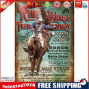 Retro West Cowboy Plate Metal Tin Sign Plaque for Bar Pub Club (7819(14)
