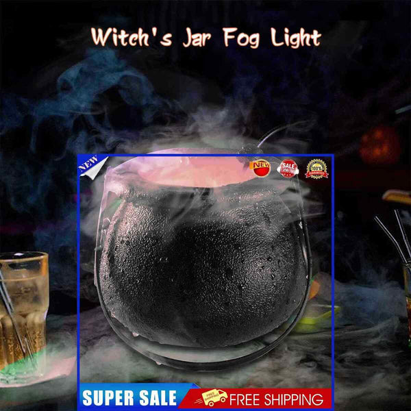 #A Halloween Witch Jar Lamp Party Decor Mist Maker Fogger Indoor/outdoor Decorat