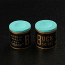 2pcs Billiard Chalks Pool Cue Stick No-slip Snooker Accessory (Light Green)