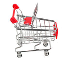 Mini Supermarket Handcart Shopping Utility Cart Mode Storage Basketball Phone Holder