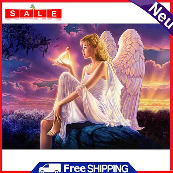 Peace Angel 5D DIY Full Round Drill Diamond Painting Rhinestones Mosaic Crafts
