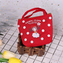 Woman Zip Canvas Coin Purse Handbag Tote Pocket Storage Money Bag (Sheep)