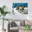 5D DIY Full Drill Cross Stitch Christmas Carriage Diamond Painting Embroidery