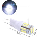 1 Pair T10 7020 10SMD Car LED Wedge Light License Plate Lamp (White Board)