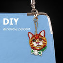 4pcs DIY Diamond Painting Keychain Special-shaped Full Drill Cat Ornament Newly