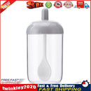 Plastic Spice Salt Pepper Seasoning Jar Condiment Bottle with Spoon (Grey) Newly