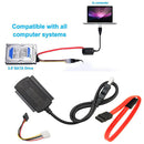 USB 2.0 to SATA PATA IDE Hard Drive Adapter Cable Kit with EU Power Adapter