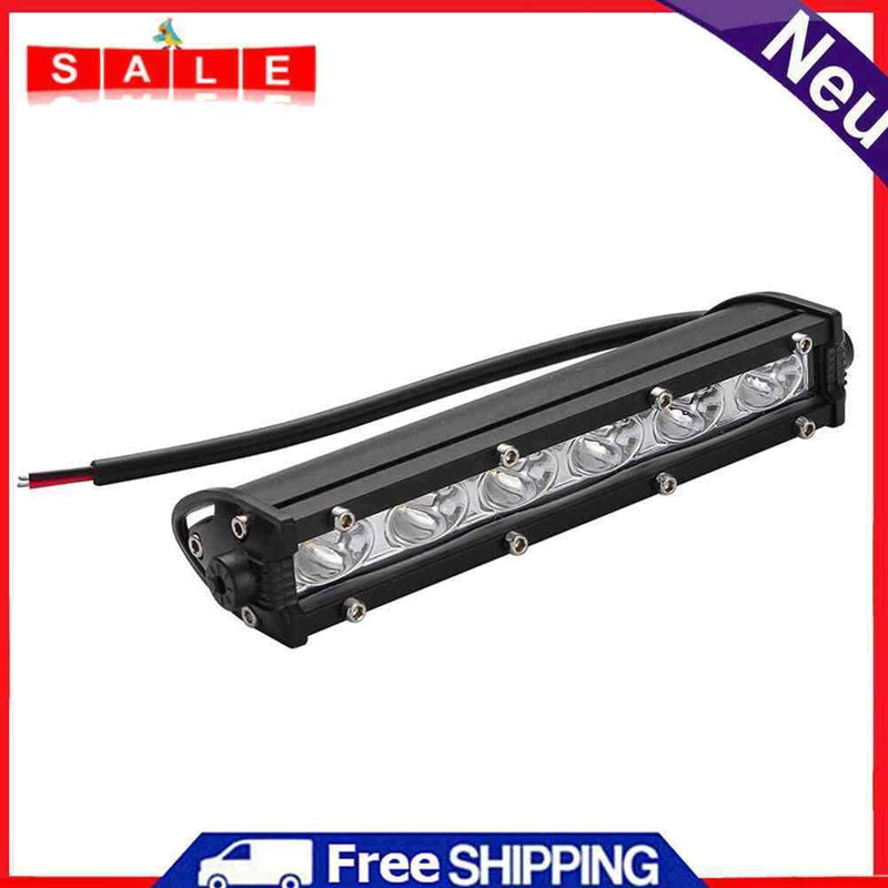 Generic 8"" 18W LED Work Light Bar, Ultra Thread, Waterproof Offroad-F