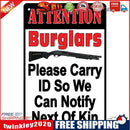 Retro Dual Color Warning Metal Plate Painting for Bar Tin Plaques Wall Sign