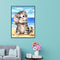 5D DIY Diamond Painting Cat Cross Stitch Embroidery Mosaic Kit Needlework Newly
