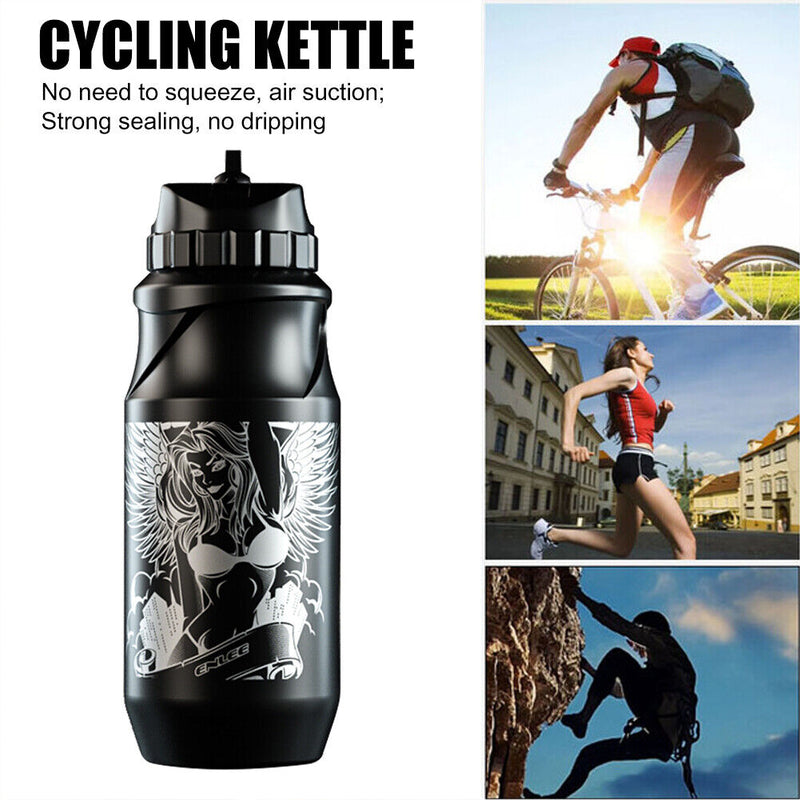 ENLEE Outdoor Sports Water Bottle 500ml BPA-free Plastic Mountain Bike Kettle