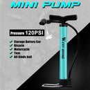 WEST BIKING Bicycle Tire Inflator 120PSI Steel MTB Bike Air Pump for Basketball