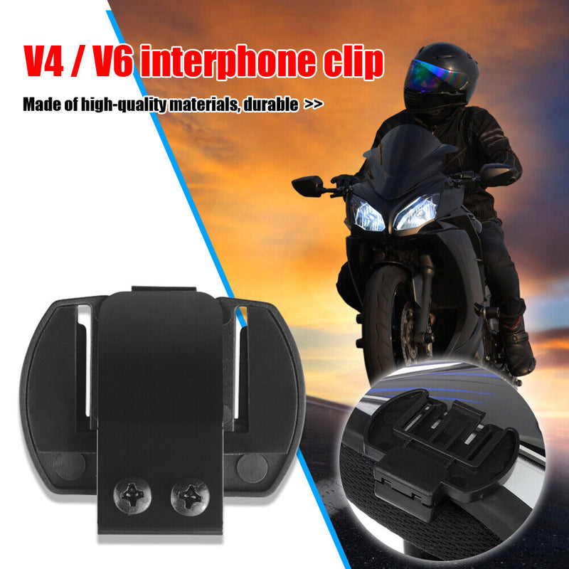 Helmet Headset Clip Motorcycle Bluetooth-compatible Intercom Bracket for V4