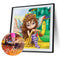 DIY Full Round Drill Diamond Painting butterfly fairy Mosaic Rhinestone Art