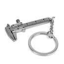 Mini Vernier Caliper Pendant Keyring Slider Slides Useful Tool Key Chain Z0Q5