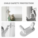 Plastic Door Lever Lock Baby Proofing Security Adhesive Door Knob Handle Lo