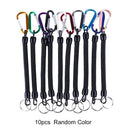 Coiled Fishing Lanyards Boating Prevent Rod Drop Loose Ropes Missed Line