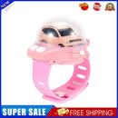 Mini Remote Control 2.4G Wrist Watch Racing Car 4CH RC Vehicle Toys (Pink)