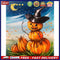 Frameless Oil Paint By Numbers DIY Pumpkin Halloween Picture Craft Home Dec
