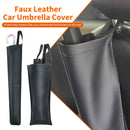 Faux Leather Car Umbrella Cover Long & Short Handle Umbrella Storage with Strap