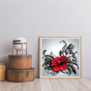 Flower Oil Paint By Numbers DIY Canvas Wall Picture Home Decorations Unframed