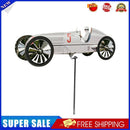 Metal Racer Windmill Aircraft Wind Spinners Outdoor Garden Yard Decor (C)