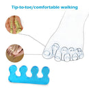 2pcs Soft Form Toe Separators Flexible Finger Spacer for Manicure Pedicure Newly