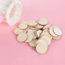 Blank Handmade Wood DIY Crafts Wooden Slice Round Wood Pieces Home Ornaments