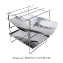 Portable Folding Outdoor Barbecue BBQ Grill Charcoal Grill (A No Grate) Newly