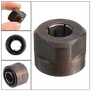 Black Metal Collet Nut Plunge Router Parts 12.7mm Center Diameter 22.5x27mm K4Y6