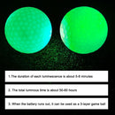LED Light Up Golf Ball Glow in the Dark Night Multicolor Training Practice Ball