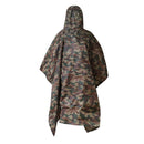 Waterproof Raincoat Unisex Rain Jacket for Outdoor Suit (Army Green Camo)