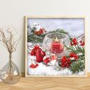 Handmade Christmas Heart 5D DIY Full Round Drill Drawing Kit Diamond Painting