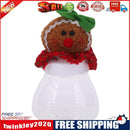 Candy Jar Box Gingerbread Man Food Cans Christmas Decor Supplies(Women)