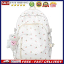 Fashion Floral Backpack Nylon Preppy Style Large Capacity Travel School Bags