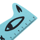 15cm Cute Cartoon Cat Wood Parallel Straight Ruler Stationery for Painting