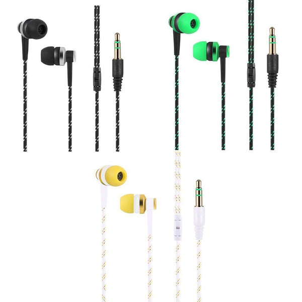 Wired Mobile Phone Earpiece Stereo 3.5mm Earbuds In-Ear Earphone HiFi Headphone