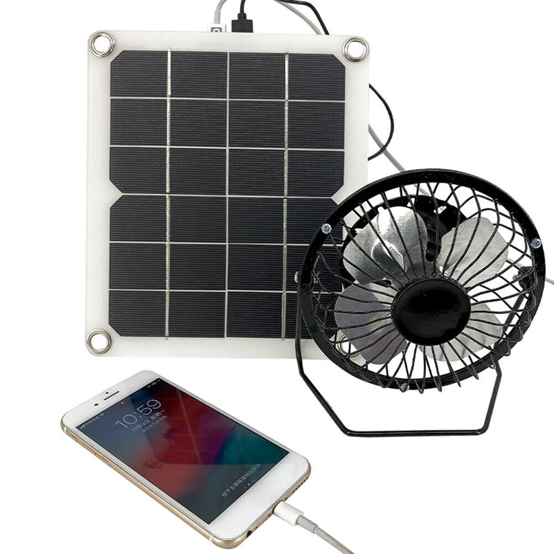10W 5V Solar Exhaust Fan Air Extractor Mini Solar Panel Powered Ventilator Fan