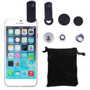 3 in 1-180 Degree Fisheye Lens + 0.67X Wide Angle Lens + 10X Micro Lens