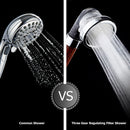 Shower Head High Pressure with Filter Set 3 Mode Adjustable Spray Nozzle Newly